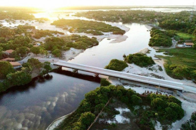 Ponte sobre o Rio Alegre vai facilitar acesso ao município de Santo Amaro