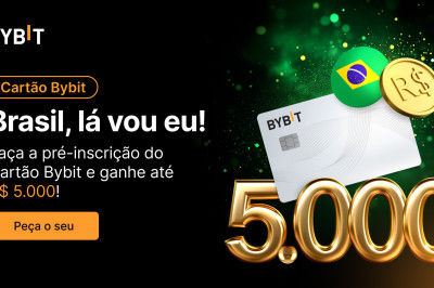 Pagamentos cripto com cartão Bybit já estão disponíveis no Brasil