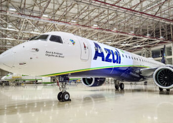 Azul recebe nova aeronave Embraer E195-E2 e inicia novo ciclo de modernização da frota